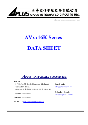 AVXX16K Datasheet PDF APLUS INTEGRATED CIRCUITS