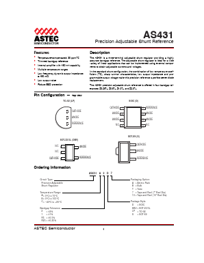 AS431A2DT Datasheet PDF Astec Semiconductor => Silicon Link