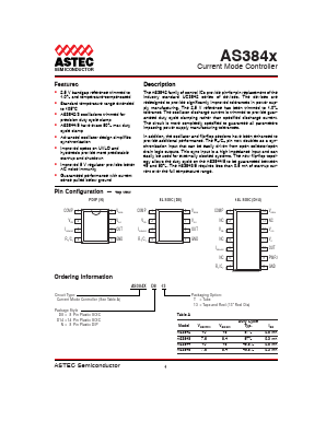 AS3842D14T Datasheet PDF Astec Semiconductor => Silicon Link