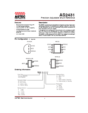 AS2431 Datasheet PDF Astec Semiconductor => Silicon Link