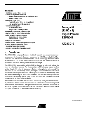 AT28C010-15JI Datasheet PDF Atmel Corporation