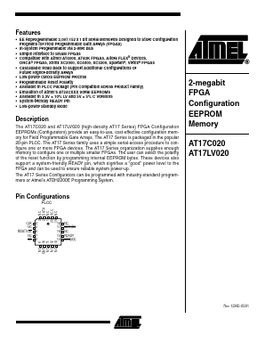 AT17C020 Datasheet PDF Atmel Corporation