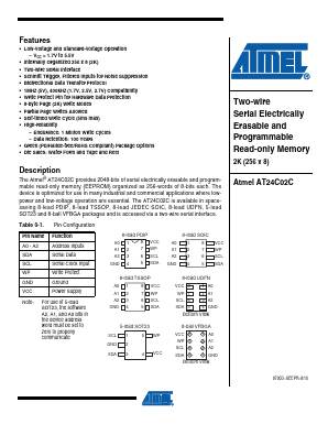 AT24C02C Datasheet PDF Atmel Corporation