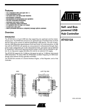 AT43312A-AU Datasheet PDF Atmel Corporation
