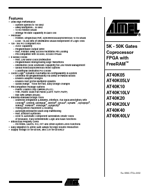 AT40K40LV-2BQC Datasheet PDF Atmel Corporation