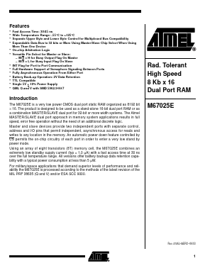 M67025E Datasheet PDF Atmel Corporation