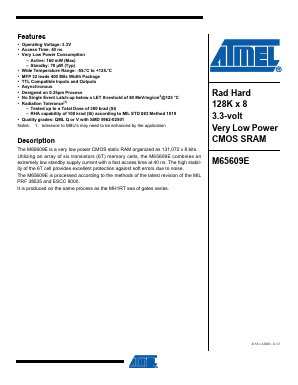 MMDJ-65609EV-40-E Datasheet PDF Atmel Corporation