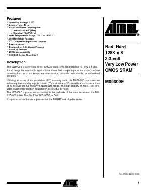 M65609E Datasheet PDF Atmel Corporation