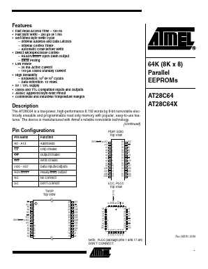 AT28C64-12TC Datasheet PDF Atmel Corporation