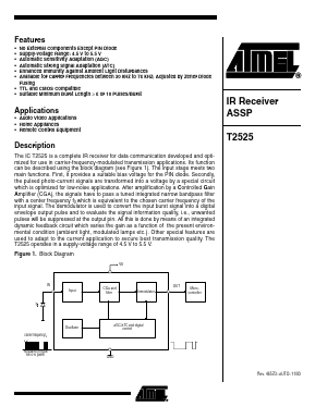 T2525N633 Datasheet PDF Atmel Corporation