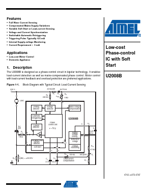 U2008B-XY Datasheet PDF Atmel Corporation