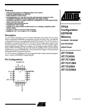 AT17C65A Datasheet PDF Atmel Corporation