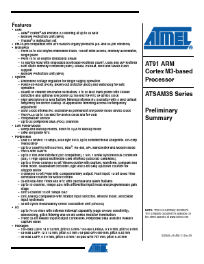 ATSAM3S1AA-MU Datasheet PDF Atmel Corporation