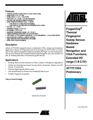 AT77C105A Datasheet PDF Atmel Corporation