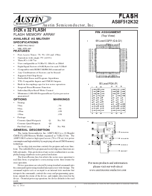 AS8F512K32Q-70/IT Datasheet PDF Austin Semiconductor
