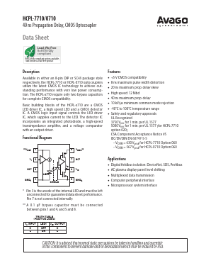 HCPL-7710-500E Datasheet PDF Avago Technologies