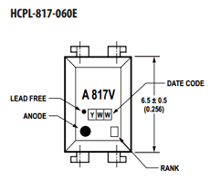 HCPL-817-W0LE Datasheet PDF Avago Technologies