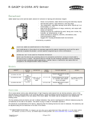 Q120RA-EU-AF2 Datasheet PDF Banner Engineering Corp.