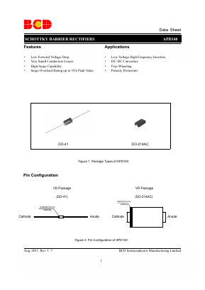 APD140VD-E1 Datasheet PDF BCD Semiconductor