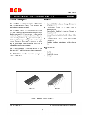 AZ494CP-E1 Datasheet PDF BCD Semiconductor