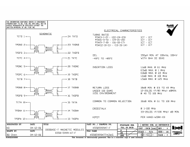S558-5999-AT-F Datasheet PDF Bel Fuse Inc.