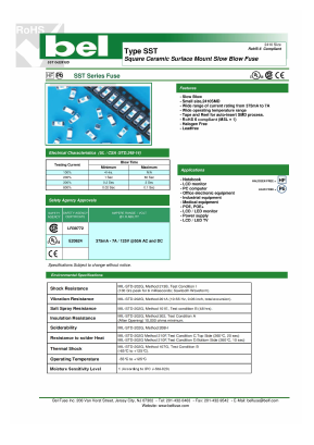 SST Datasheet PDF Bel Fuse Inc.