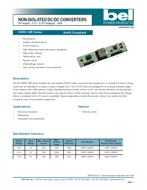VRPC-10B15S Datasheet PDF Bel Fuse Inc.