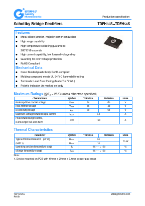 TDFH55S Datasheet PDF Galaxy Semi-Conductor