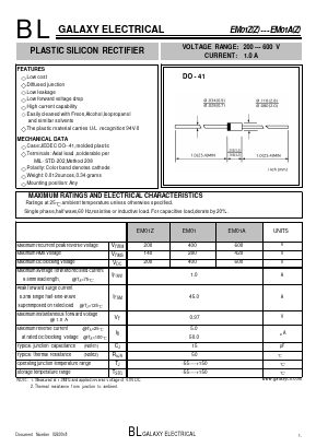 EM01 Datasheet PDF Galaxy Semi-Conductor