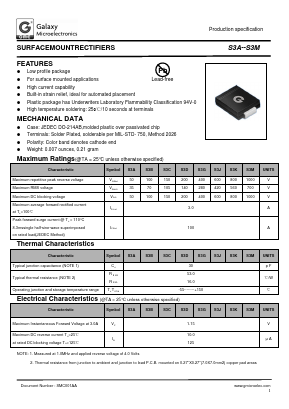 S3C Datasheet PDF Galaxy Semi-Conductor