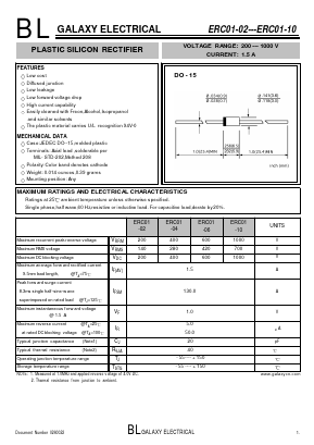 ERC01-02 Datasheet PDF Galaxy Semi-Conductor