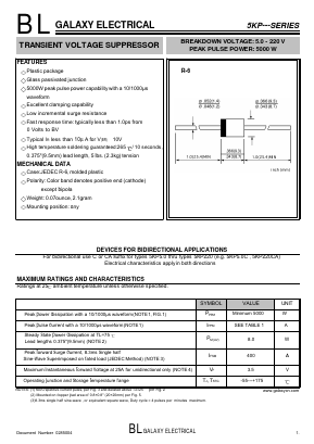 5KP10 Datasheet PDF Galaxy Semi-Conductor