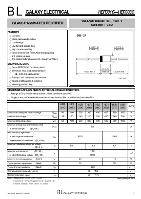 HER303G Datasheet PDF Galaxy Semi-Conductor