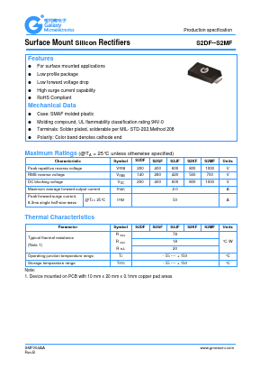 S2JF Datasheet PDF Galaxy Semi-Conductor