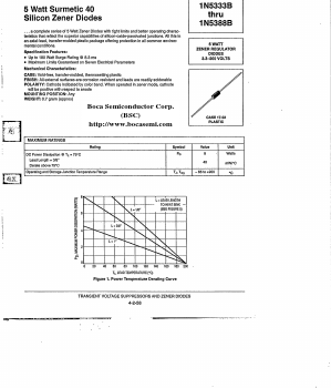 1N5339B Datasheet PDF Boca Semiconductor