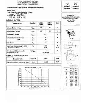 2N5885 Datasheet PDF Boca Semiconductor
