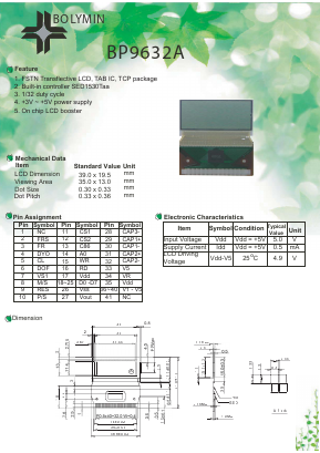 BP9632A Datasheet PDF BOLYMIN Inc