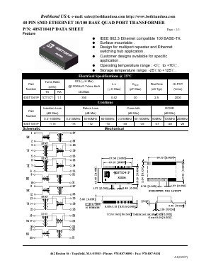 40ST1041P Datasheet PDF Bothhand USA, LP.