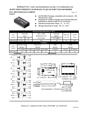 40ST1041Q Datasheet PDF Bothhand USA, LP.