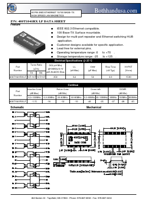 40ST1041RXLF Datasheet PDF Bothhand USA, LP.