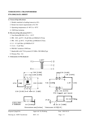 S3002 Datasheet PDF Bothhand USA, LP.