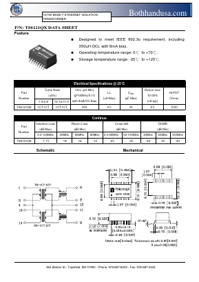 TS6121QX Datasheet PDF Bothhand USA, LP.
