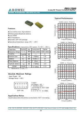 PD2-1500 Datasheet PDF BOWEI Integrated Circuits CO.,LTD.