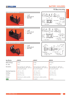 BX0033 Datasheet PDF Elektron Components Ltd.