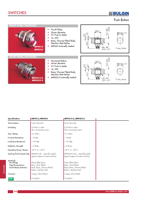MP0013/2 Datasheet PDF Elektron Components Ltd.