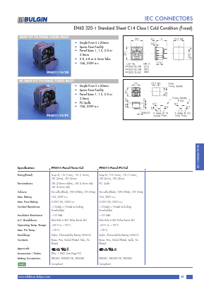 PF0011 Datasheet PDF Elektron Components Ltd.