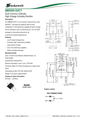 MBRD6100CT Datasheet PDF Bruckewell Technology LTD