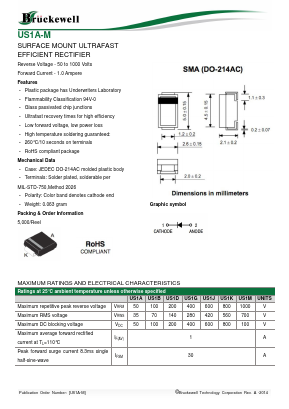 S1A Datasheet PDF Bruckewell Technology LTD