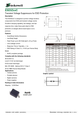 ESD3ZXXC Datasheet PDF Bruckewell Technology LTD