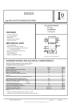 SS320 Datasheet PDF Bytesonic Electronics Co., Ltd.